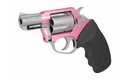 CHARTER ARMS 53830 UNDERCOVER LITE PINK LADY SMALL 38 SPECIAL, 5 SHOT 2" STAINLESS STEEL BARREL & CYLINDER, ALUMINUM FRAME W/BLACK FINGER GROOVED RUBBER GRIP, EXPOSED HAMMER