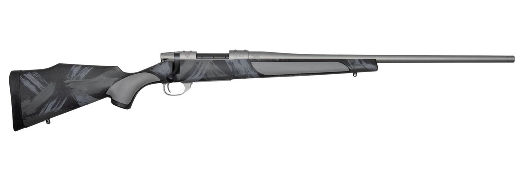 WEATHERBY VC38300NR4T VANGUARD SHADOW 300 WIN MAG 3+1 24" CARBON GRAY CERAKOTE THREADED BARREL, CARBON GRAY CERAKOTE STEEL DRILLED & TAPPED RECEIVER, BLACK W/GRAY & WHITE ACCENTS MONTE CARLO STOCK