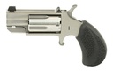 NORTH AMERICAN ARMS PUGT PUG  22 WMR 5 SHOT 1" STAINLESS STEEL BARREL, FRAME & CYLINDER, BLACK PEBBLED RUBBER GRIP, EXPOSED HAMMER