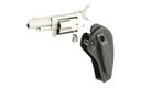 NORTH AMERICAN ARMS 22LLRHG MINI-REVOLVER  22 LR 5 SHOT 1.63" BARREL, OVERALL STAINLESS STEEL FINISH, BLACK SYNTHETIC HOLSTER GRIP