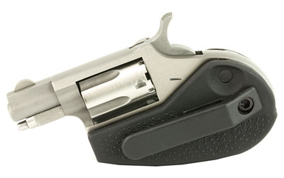 NORTH AMERICAN ARMS 22LRHG MINI-REVOLVER  22 LR 5 SHOT 1.13" STAINLESS BARREL, FRAME & CYLINDER, BLACK SYNTHETIC HOLSTER GRIP, EXPOSED HAMMER