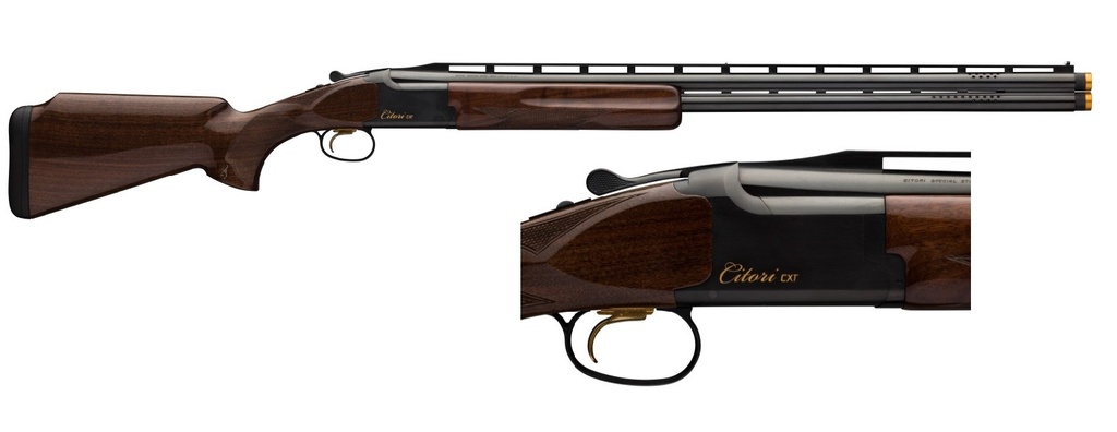BROWNING 018074327 CITORI CXT 12 GAUGE 3" 2RD 32" LIGHTWEIGHT PORTED BARRELS, GOLD ENHANCED RECEIVER, AMERICAN BLACK WALNUT MONTE CARLO STOCK