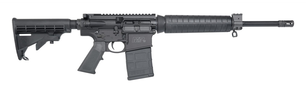SMITH & WESSON 11532 M&P10 SPORT OR 308 WIN / 7.62X51MM NATO 16" BLACK ARMORNITE BARREL 20+1, BLACK RECEIVER, BLACK 6 POSITION TELESCOPIC STOCK, POLYMER GRIP, MANUAL AMBIDEXTROUS SAFETY ON LOWER