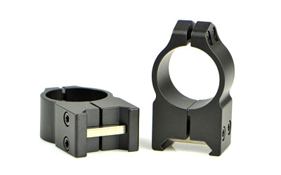 WARNE 202M VERTICAL RINGS MAXIMA MATTE BLACK 1" HIGH 0 MOA