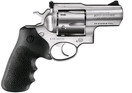 RUGER 5303 SUPER REDHAWK ALASKAN 44 REM MAG  2.50" BARREL 6RD CYLINDER, SATIN STAINLESS STEEL,   HOGUE TAMER MONOGRIP, TRANSFER BAR SAFETY