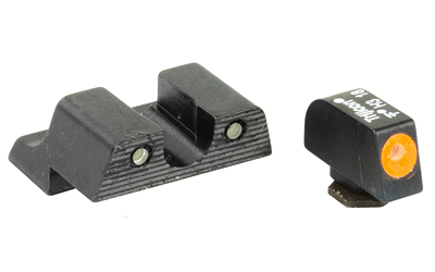 TRIJICON 600785 HD NIGHT SIGHTS  GREEN/TRITIUM ORANGE OUTLINE FRONT SIGHT-GREEN TRITIUM BLACK OUTLINE REAR SIGHT GLOCK 42/43 SMALL FRAME