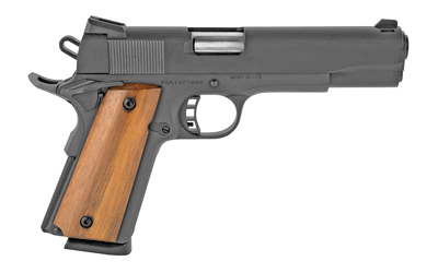 ROCK ISLAND 51431 ROCK STANDARD FS 45 ACP CALIBER WITH 5" BARREL, 8+1 CAPACITY, OVERALL BLACK PARKERIZED FINISH STEEL, BEAVERTAIL FRAME, SERRATED SLIDE & BLACK RUBBER GRIP