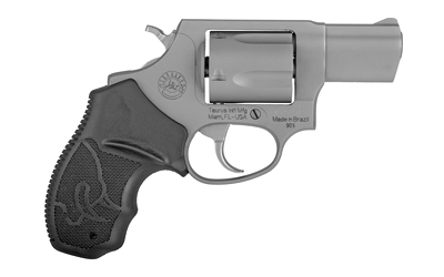 TAURUS 2-905029 905  SMALL 9MM LUGER 5 SHOT 2" MATTE STAINLESS STEEL BARREL, CYLINDER & FRAME, BLACK FINGER GROOVED RUBBER GRIP, TRANSFER BAR SAFETY, EXPOSED HAMMER