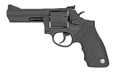 TAURUS 2-660041 66  MEDIUM 357 MAG/38 SPECIAL +P 7 SHOT 4" MATTE BLACK OXIDE ALLY STEEL BARREL, CYLINDER & FRAME, BLACK FINGER GROOVED RUBBER GRIP, TRANSFER BAR SAFETY, EXPOSED HAMMER