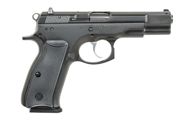 CZ-USA 01130 75BD  9MM LUGER 10+1 4.60" BLACK STEEL BARREL, BLACK STEEL SERRATED SLIDE, BLACK POLYCOAT STEEL FRAME W/BEAVERTAIL, BLACK PLASTIC GRIP, AMBIDEXTROUS
