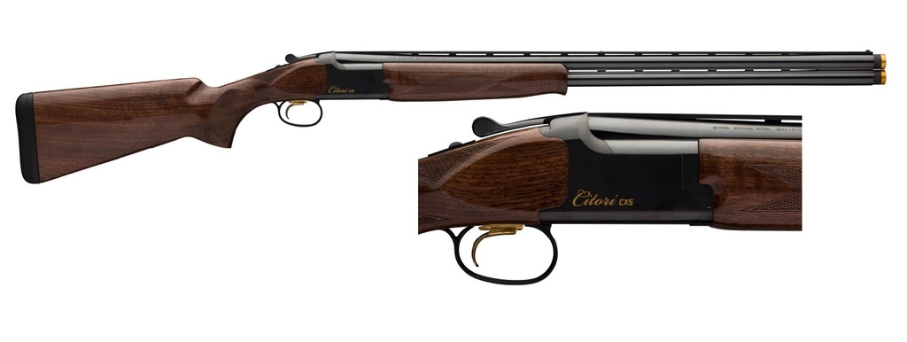 BROWNING 018073304 CITORI CXS 12 GAUGE BREAK OPEN 3" 2RD 28" POLISHED BLUED BACK-BORED VENT RIB BARREL, POLISHED BLUED STEEL RECEIVER, FIXED GLOSS BLACK WALNUT WOOD STOCK