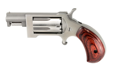 NORTH AMERICAN ARMS SW SIDEWINDER  22 WMR 5 SHOT 1.50" STAINLESS STEEL BARREL, FRAME & CYLINDER, ROSEWOOD BIRDSHEAD GRIP EXPOSED HAMMER