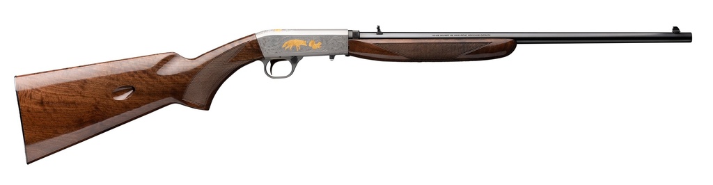 BROWNING 021003102 SA-22 TAKEDOWN 22 LR 10+1 19.30" POLISHED BLUED/ 19.30" LIGHT SPORTER BARREL, SATIN GRAY ENGRAVED WITH 24K GOLD RECEIVER, GLOSS AMERICAN WALNUT STOCK, RIGHT HAND