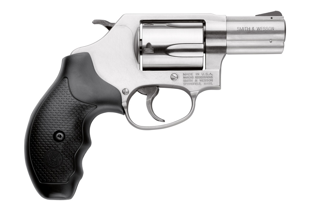 SMITH & WESSON 162420 MODEL 60  357 MAG OR 38 S&W SPL +P 5 SHOT 2.12" STAINLESS STEEL BARREL/CYLINDER, SATIN FINISH STAINLESS STEEL J-FRAME, EXPOSED HAMMER