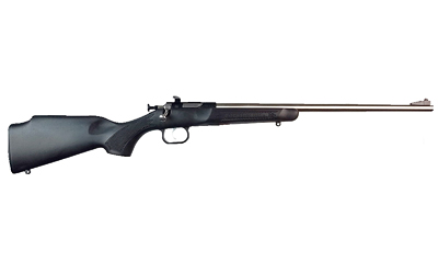 CRICKETT KSA2245 YOUTH  22 LR 1RD  16.12" STAINLESS STEEL BARREL, FIXED FRONT/ADJUSTABLE REAR PEEP SIGHTS, BLACK SYNTHETIC STOCK W/11.5" LOP, REBOUNDING FIRING PIN SAFETY