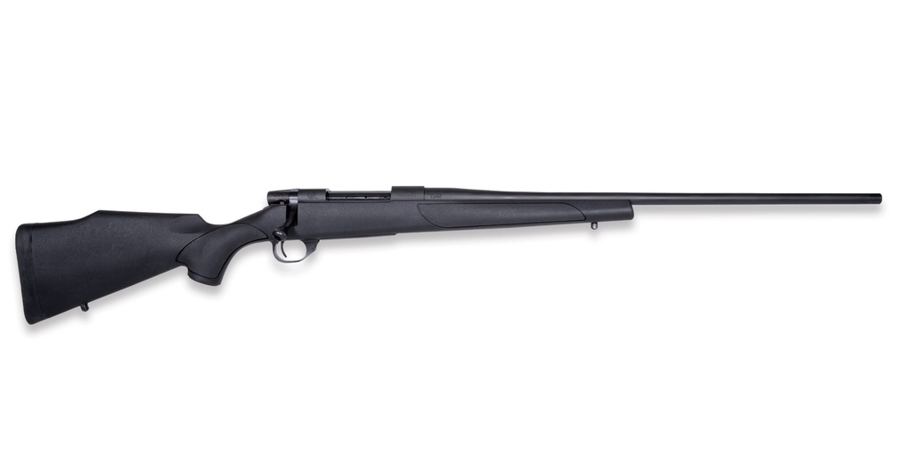 WEATHERBY VTX653WR6T VANGUARD OBSIDIAN FULL SIZE 6.5-300 WTHBY MAG 3+1 26" BLUED #2 CONTOUR THREADED BARREL, BLUED DRILLED & TAPPED STEEL RECEIVER, BLACK MONTE CARLO SYNTHETIC STOCK