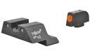 TRIJICON 600836 HD XR NIGHT SIGHTS  GREEN/TRITIUM ORANGE OUTLINE FRONT SIGHT-GREEN TRITIUM BLACK OUTLINE REAR SIGHT GLOCK 17/17L/19/22 STANDARD FRAME