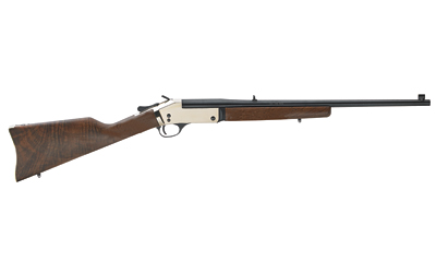 HENRY H015B44 SINGLE SHOT  44 REM MAG CALIBER WITH 1RD CAPACITY, 22" BLUED BARREL, POLISHED BRASS METAL FINISH & AMERICAN WALNUT STOCK, RIGHT HAND (FULL SIZE)