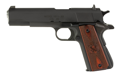 SPRINGFIELD ARMORY PB9108LCA 1911 MIL-SPEC *CA COMPLIANT 45 ACP 5" 7+1 BLACK PARKERIZED FRAME BLACK PARKERIZED CARBON STEEL WITH REAR SERRATIONS SLIDE CROSSED CANNON COCOBOLO GRIP