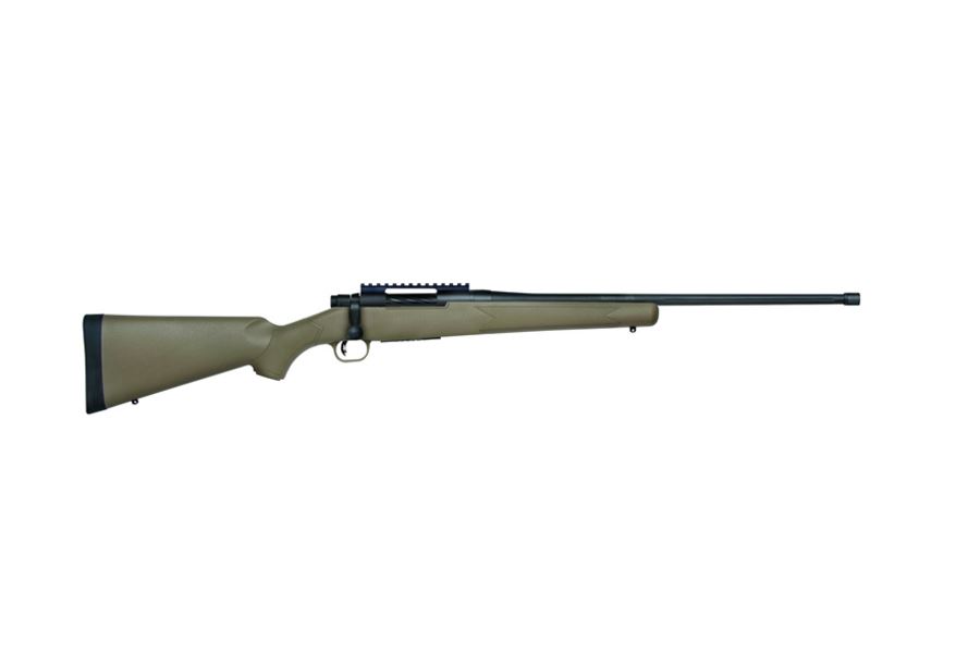 MOSSBERG 27875 PATRIOT PREDATOR 6.5 CREEDMOOR CALIBER WITH 5+1 CAPACITY, 22" THREADED/FLUTED BARREL, MATTE BLUED METAL FINISH & FLAT DARK EARTH SYNTHETIC STOCK RIGHT HAND (FULL SIZE)