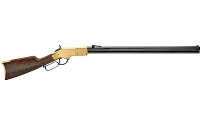 HENRY H011C ORIGINAL  FULL SIZE 45 COLT (LONG COLT) 13+1 24.50" BLUED OCTAGON BARREL, POLISHED BRASS RECEIVER, FANCY AMERICAN WALNUT WOOD STOCK, BRASS BUTTPLATE/PAD RIGHT HAND