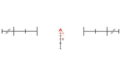 TRIJICON 100226 ACOG  BLACK HARDCOAT ANODIZED 4X32MM ILLUMINATED RED CHEVRON RETICLE