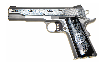 COLT MFG O2020XE DELTA ELITE GOVERNMENT 10MM AUTO 8+1 5" STEEL BARREL, STAINLESS STEEL SERRATED SLIDE & FRAME W/BEAVERTAIL, BLACK POLYMER W/DELTA MEDALLIONS GRIPS, AMBIDEXTROUS