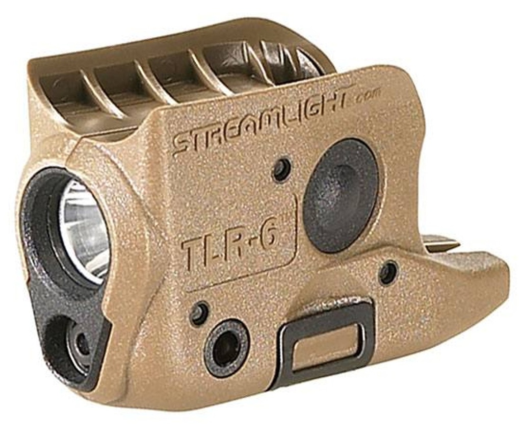 STREAMLIGHT 69278 TLR-6 GUN LIGHT  FLAT DARK EARTH 100 LUMENS WHITE LED/RED LASER GLOCK 42/43/43X/48