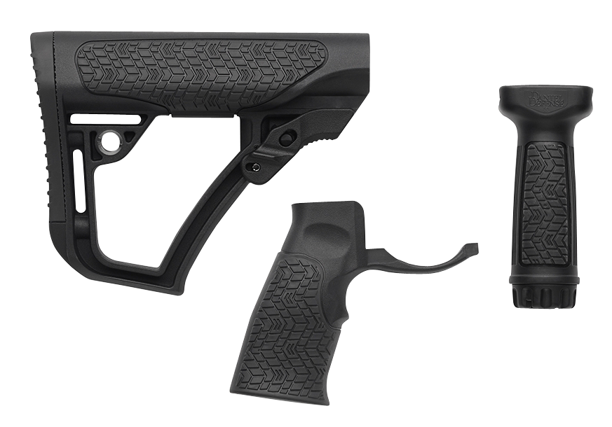 DANIEL DEFENSE 2810206145006 COLLAPSIBLE BUTTSTOCK PISTOL GRIP/VERTICAL FOREGRIP AR-15 BLACK POLYMER