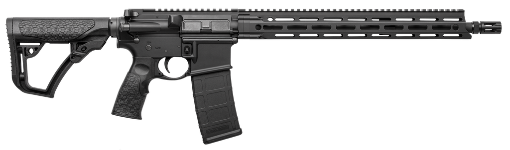 DANIEL DEFENSE 0212802081047 DDM4 V7 5.56X45MM NATO 30+1 16" THREADED BARREL W/FLASH SUPPRESSOR, BLACK HARD COAT ANODIZED RECEIVER, 6 POSITION STOCK W/SOFTTOUCH OVERMOLDING
