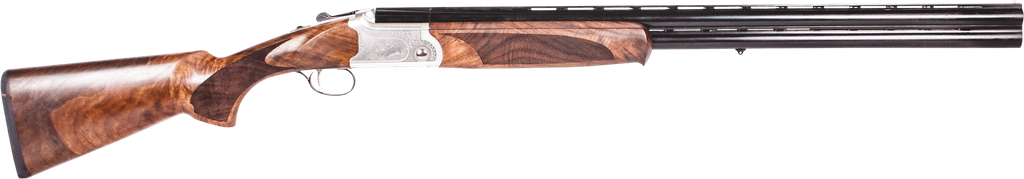ATI ATIGKOF12SVE CAVALRY SVE 12 GAUGE 3" 2RD 28" BLUED O/U BARREL, SILVER ENGRAVED METAL FINISH, OILED TURKISH WALNUT STOCK, EJECTOR, 5 CHOKES