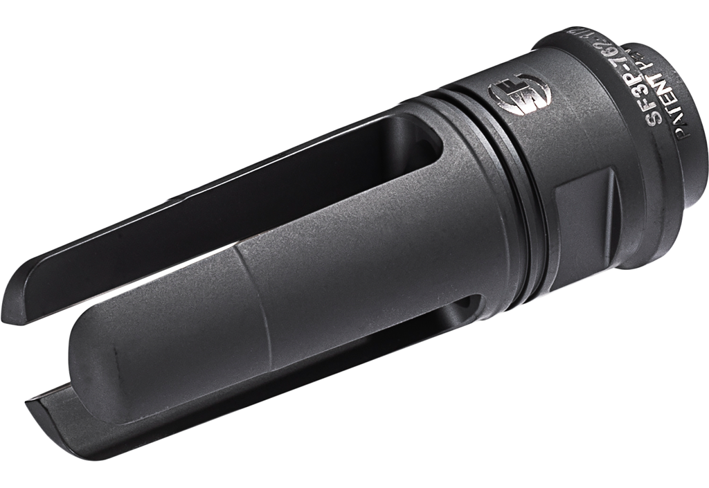 SUREFIRE SF3P5561228 SUPPRESSOR ADAPTER FLASH HIDER 5.56X45MM NATO 1/2"-28 TPI STAINLESS STEEL BLACK NITRIDE
