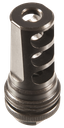 SILENCERCO AC858 ASR MUZZLE BRAKE BLACK STEEL WITH 3/4"-24 TPI THREADS FOR 338 CAL
