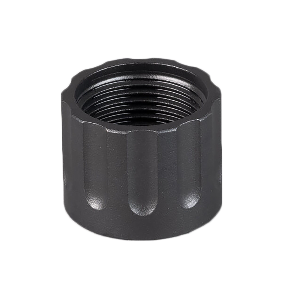 SILENCERCO AC6 DELTA THREAD PROTECTOR STAINLESS STEEL BLACK OXIDE 1/2"-28 TPI