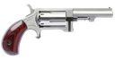 NORTH AMERICAN ARMS SW250 SIDEWINDER  SMALL FRAME 22 WMR 5 SHOT 2.50" STAINLESS STEEL BARREL, FRAME & CYLINDER, ROSEWOOD BIRDSHEAD GRIP EXPOSED HAMMER