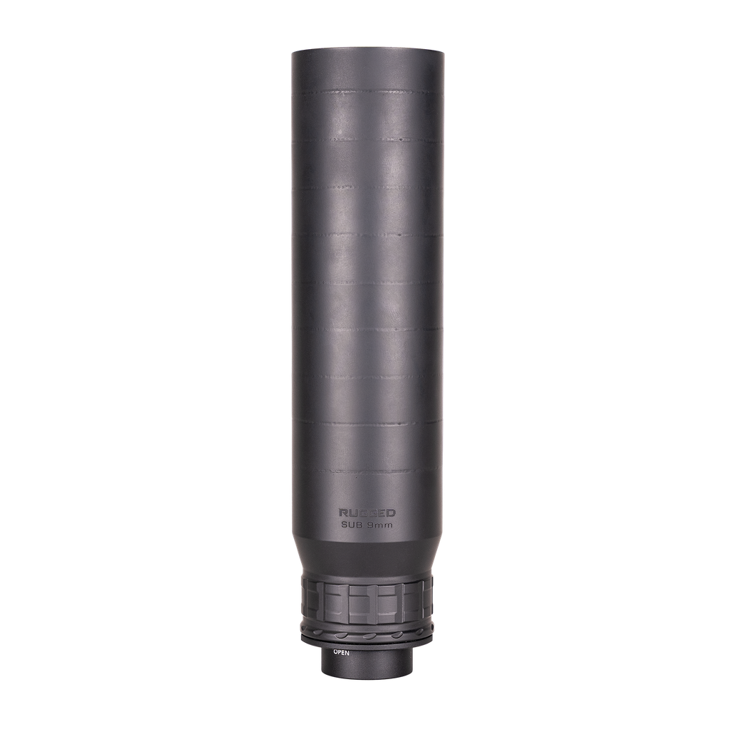 RUGGED SUPPRESSORS SUB 9 9MM HUB W/ RU3 LUG MOUNT BLACK