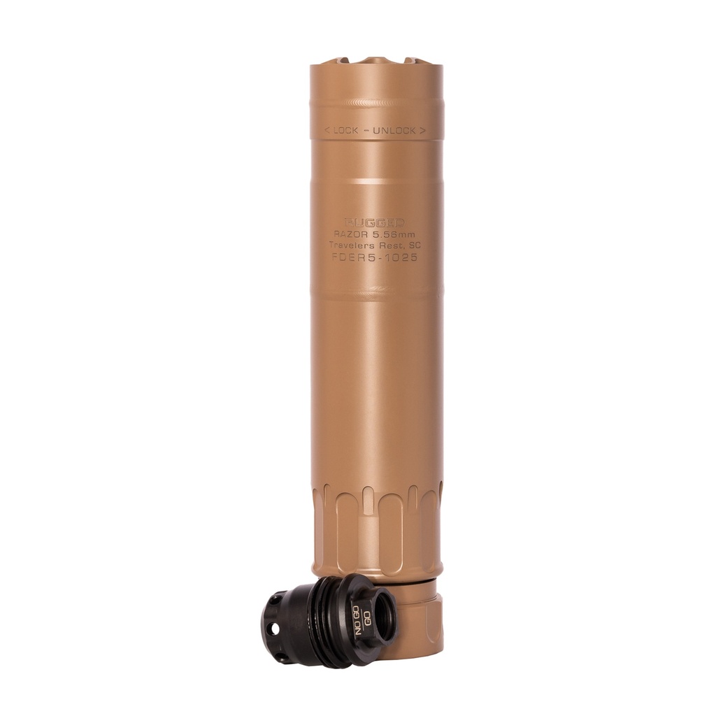 RUGGED SUPPRESSORS RAZOR 556 HI-TEMP CERAKOTE FDE
