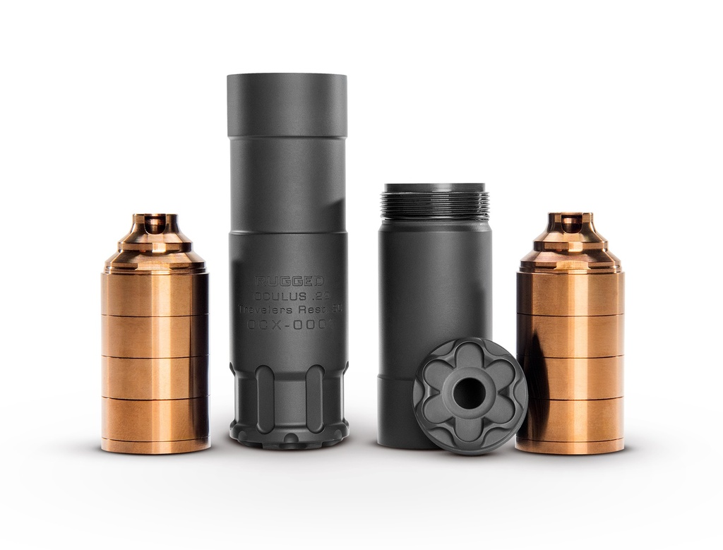 RUGGED SUPPRESSORS OCULUS 22 ADAPT MODULAR CERAKOTE BLACK