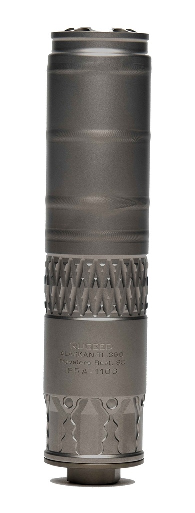 RUGGED SUPPRESSORS ALASKAN 360 TITANIUM R.U.M BEAD BLASTED