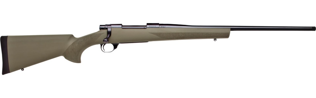 HOWA HGR72133 1500 HOGUE 243 WIN 5+1 22" BLACK HEAVY BARREL, BLACK STAINLESS STEEL DRILLED & TAPPED RECEIVER, GREEN HOGUE OVERMOLDED SYNTHETIC STOCK, RIGHT HAND