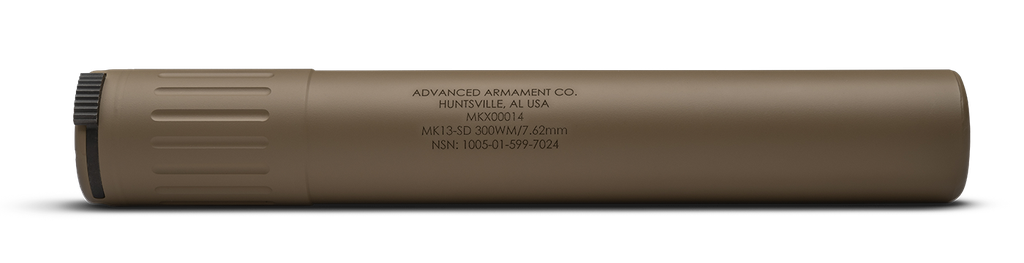 AAC MK13-SD SILENCER 300WM TITANIUM FDE CERAKOTE