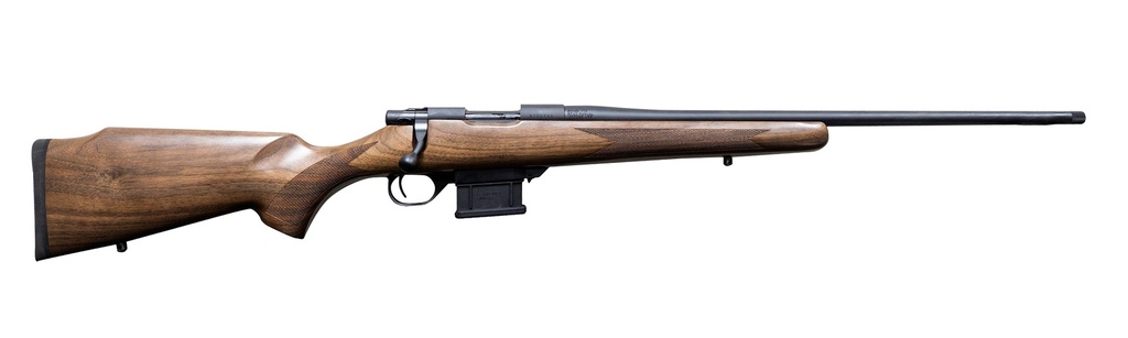 HOWA HWH65G M1500 MINI ACTION HUNTER FULL SIZE 6.5 GRENDEL 5+1 22" BLUED THREADED BARREL, BLUED DRILLED & TAPPED STEEL RECEIVER, WALNUT FIXED STOCK, RIGHT HAND