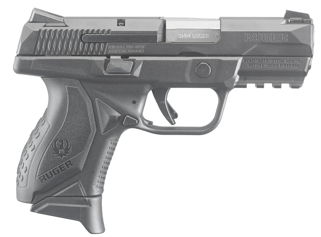 RUGER AMERICAN COMPACT 9MM FS 17-SHOT BLACK MATTE SYN <
