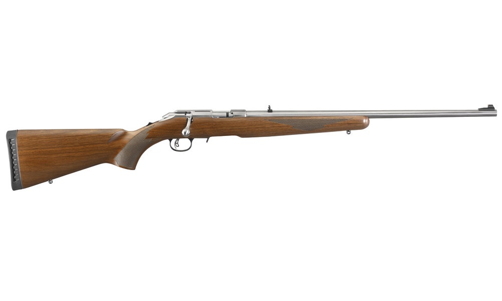 RUGER AMERICAN 22WMR 9-SHOT 22" STAINLESS WALNUT (TALO)