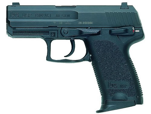 HK USP40 COMPACT V1 DA/SA 40SW 3.58" BBL 2-12RD BLACK<