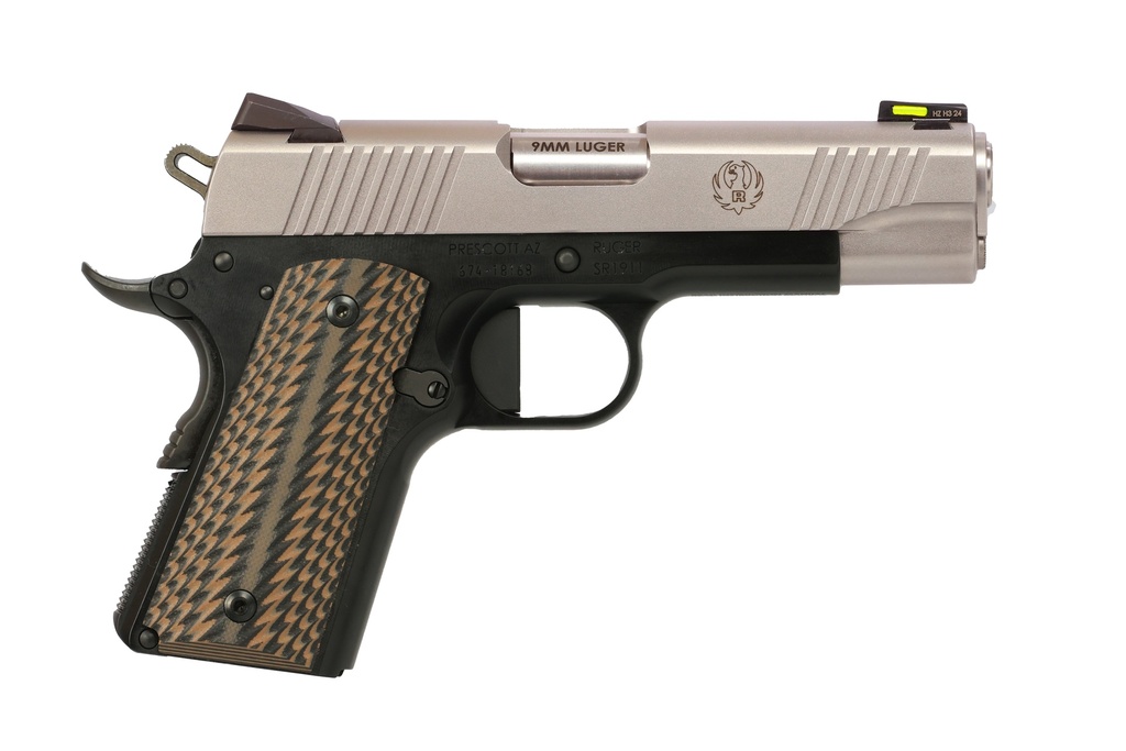 RUGER SR1911 CCO 9MM 7-SHOT 4.25" TWO-TONE (TALO) <