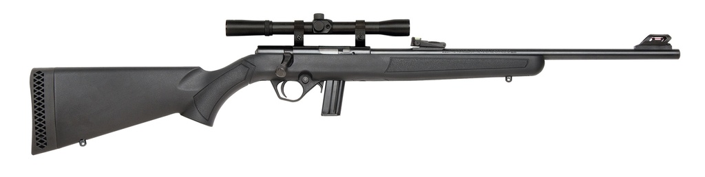 MOSSBERG 802 PLINKSTER SCOPED COMBO 22LR 18" 10RD BLACK/SYN<
