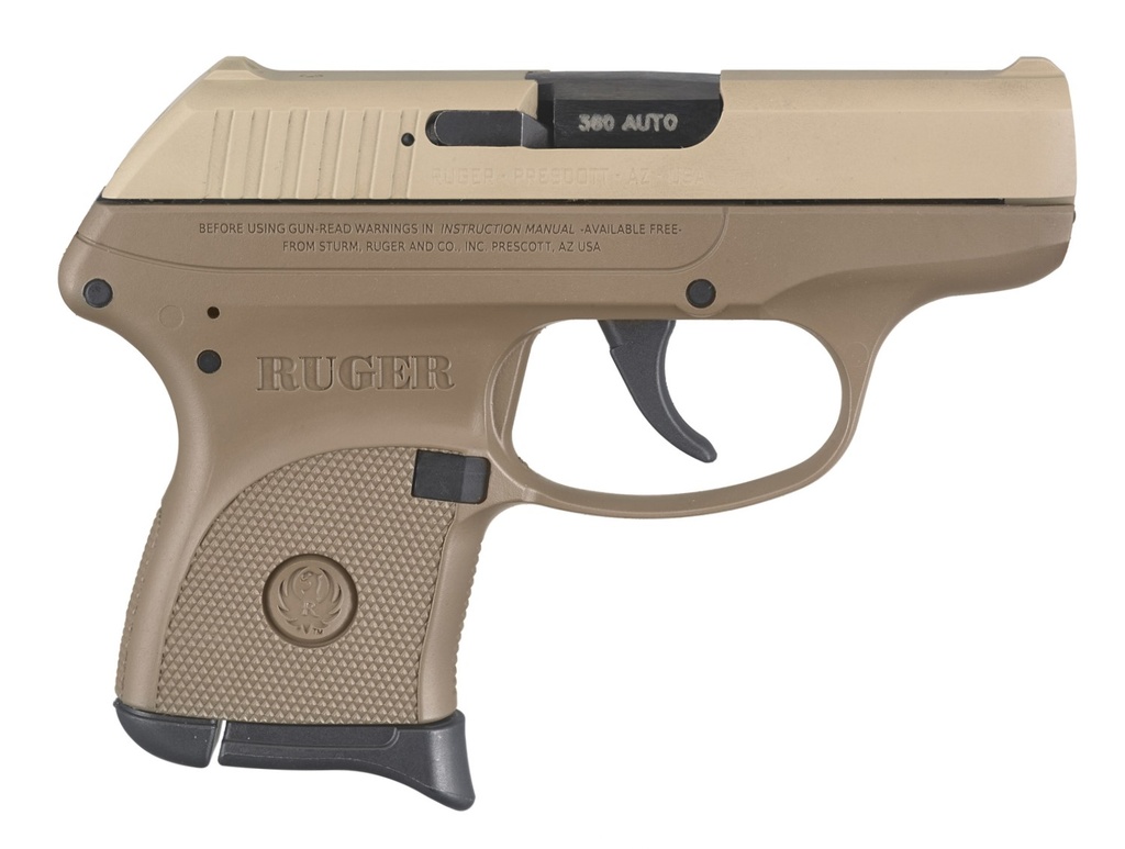 RUGER LCP 380ACP 6-SHOT FS FLAT DARK EARTH SYNTHETIC