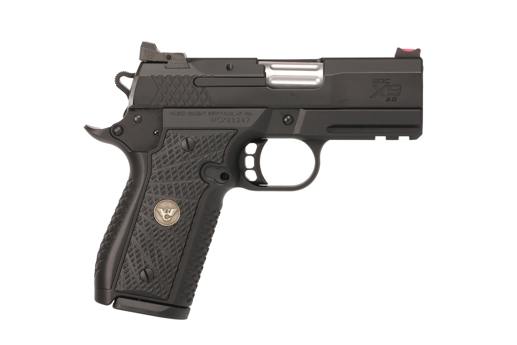 WILSON EDC X9 2.0 9MM 3.25" LIGHT RAIL 15RD BLACK ARMOR.