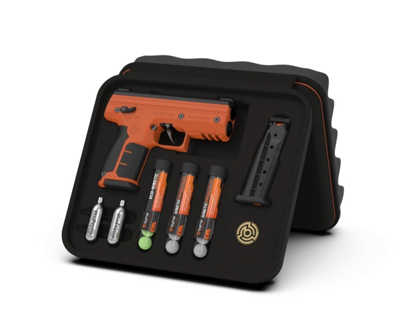 BYRNA SD KINETIC KIT ORANGE W/ 2 MAGS & PROJECTILES